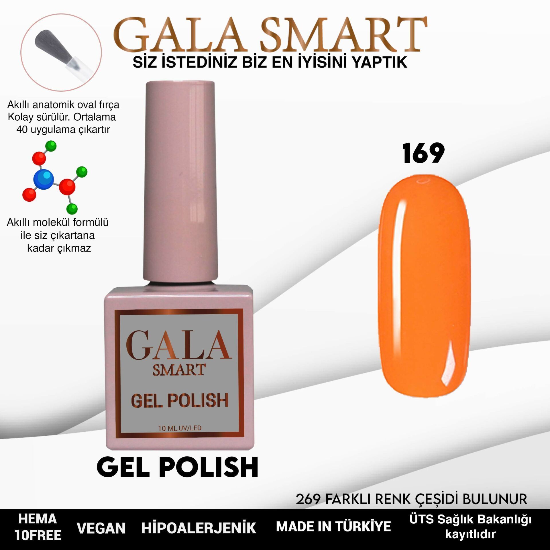 GALA SMART CLASSİC KALICI OJE 10 mle NO:169