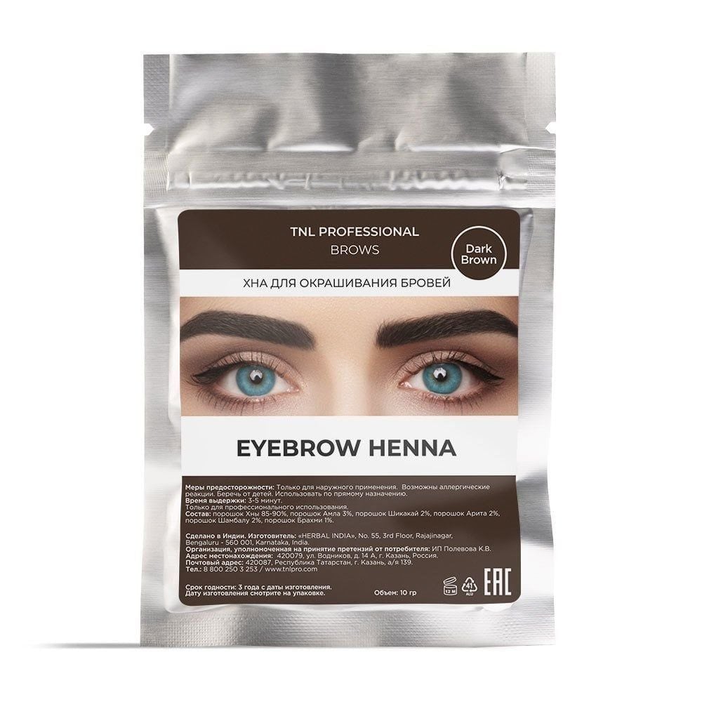 TNL HENNA KAŞ BOYASI 10 GR NO:2 KOYU KAHVERENGİ