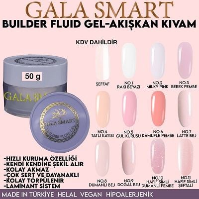 GALA SMART - BUILDER FLUID JEL AKIŞKAN KIVAM 50gr