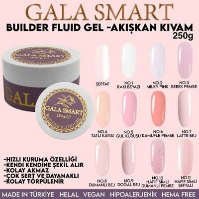 GALA SMART - BUİLDER FLUİD GEL 250 G