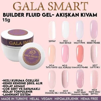 GALA SMART - BUİLDER FLUİD GEL 15 G