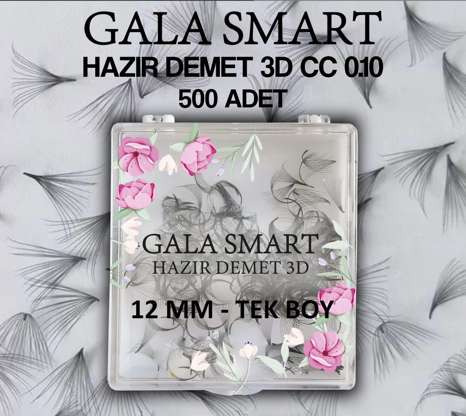 HAZIR DEMET - 3D CC KIVRIM 0,10 KALINLIK - 12 MM TEK BOY (500 LÜ KUTU)