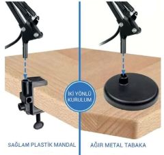GALA MASA LAMBASI BEYAZ 80 CM