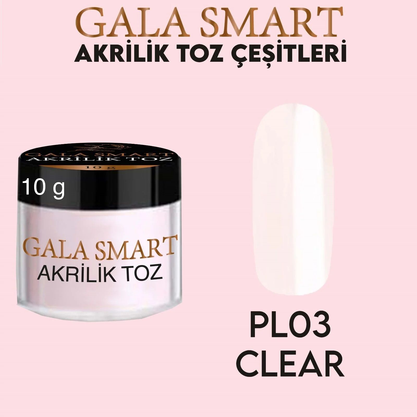 AKRİLİK TOZ 10 G - CLEAR (ŞEFFAF)